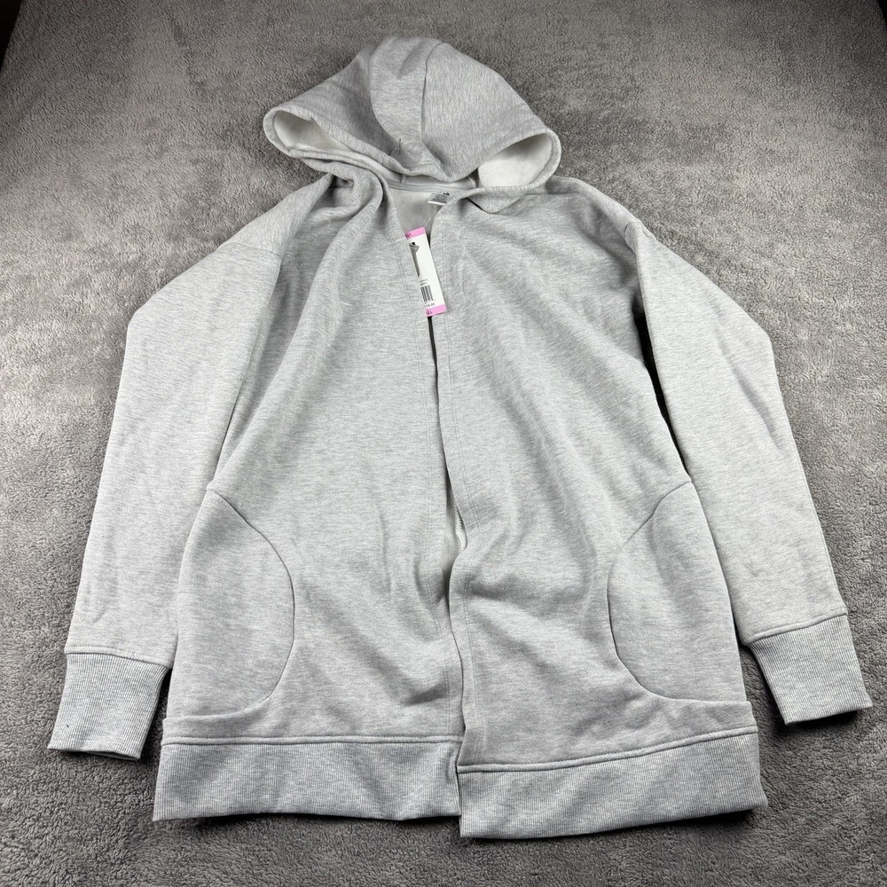 Active Life Cardigan Open-Front Womens Small Gray Long‎ Sleeve NWT